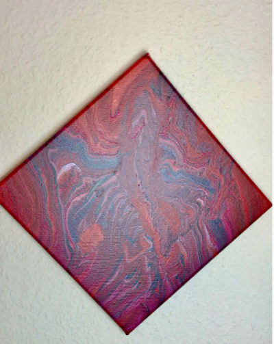 Bordeauxliebe 25x25cm