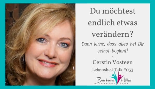 Lebenslust Talk Cerstin Vosteen