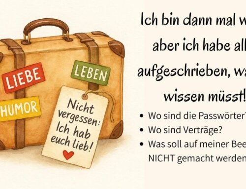 Humorvoll vorsorgen: Ausfüllbuch für den Todesfall & letzte Wünsche