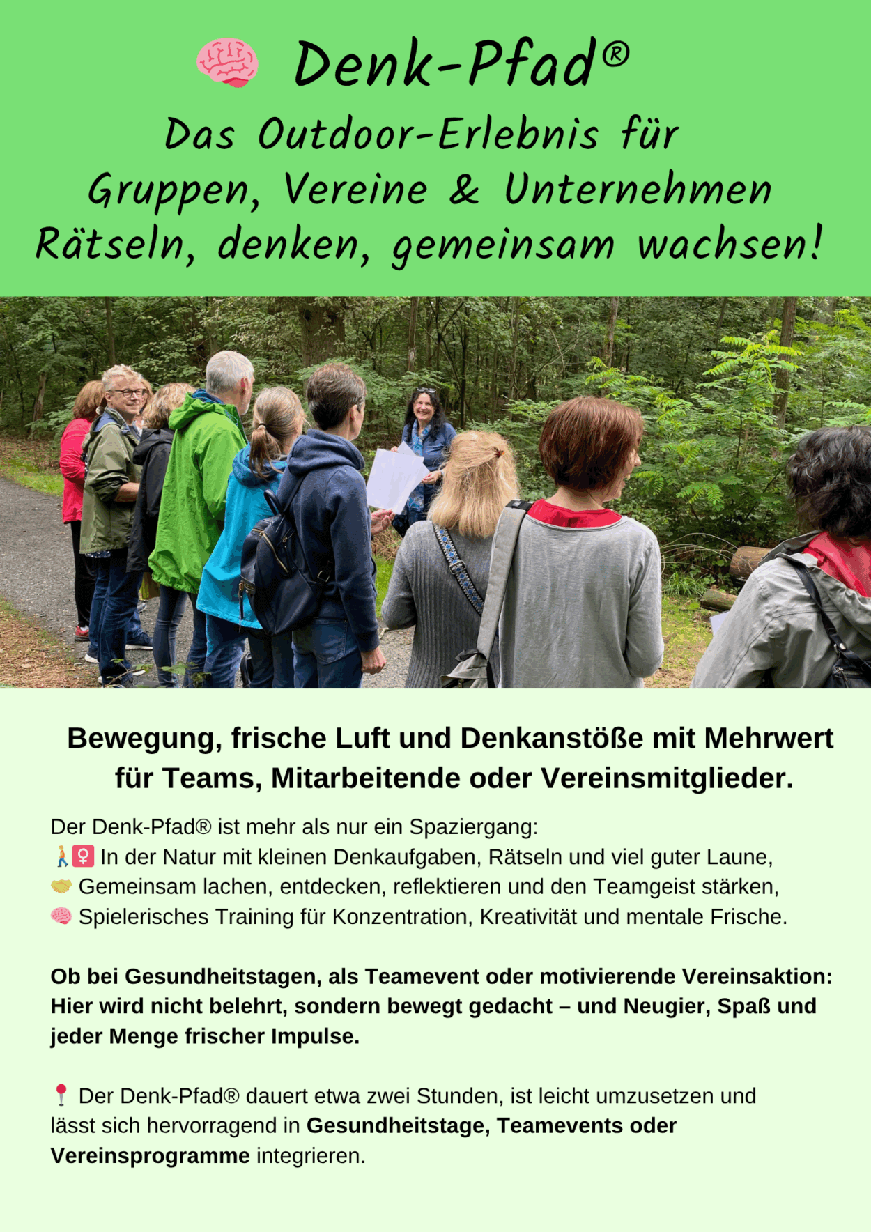 Denkpfad Teamevent